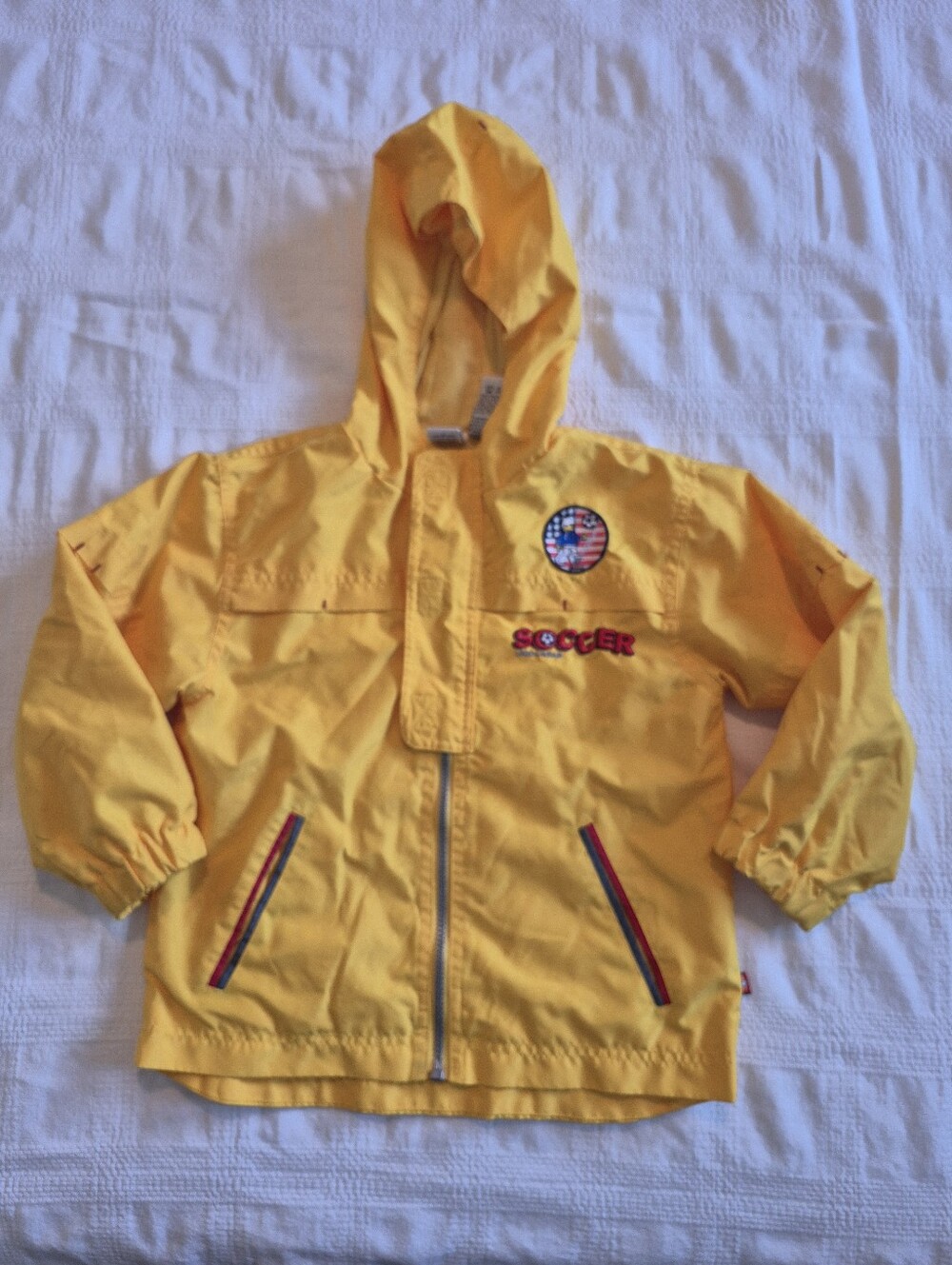 Lego Wear boys size 5 yellow lined windbreaker jacket, play condition